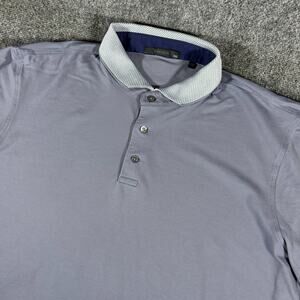 Greyson Cherokee Golf Polo Shirt Men's 2XL Gray Pima Cotton Stretch Performance